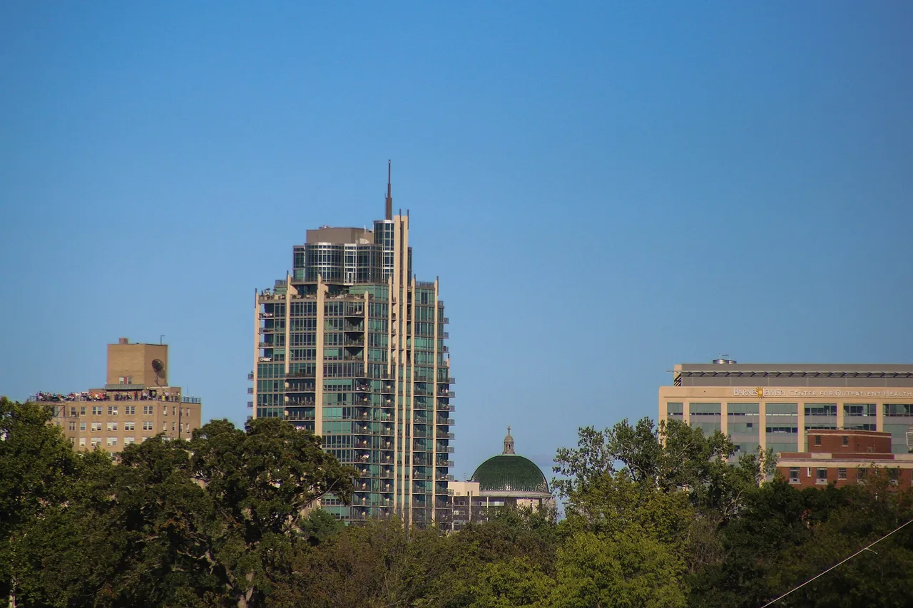 Central West End skyline in St. Louis