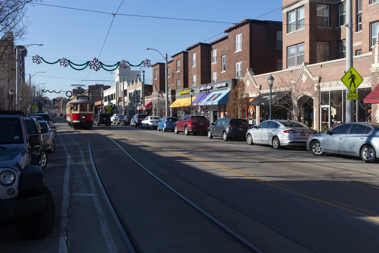 Delmar Boulevard in the University City Loop