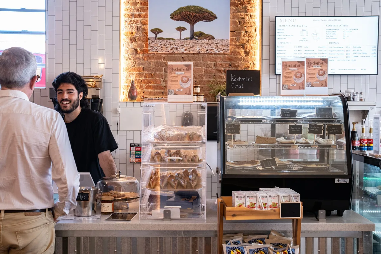 Counter at Mocha Point on Main Street in St. Charles